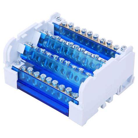 terminal distribution box|1Pack Terminal Strip Blocks with Junction Box, Din Rail Terminal .